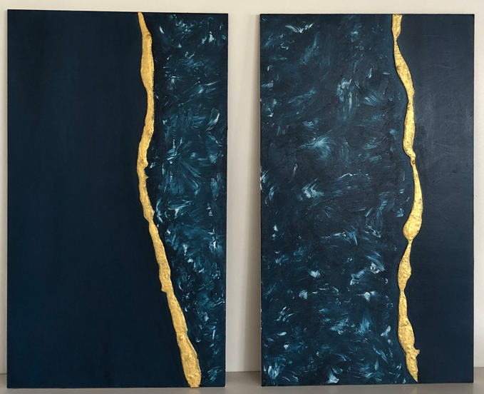 Kintsugi op hout