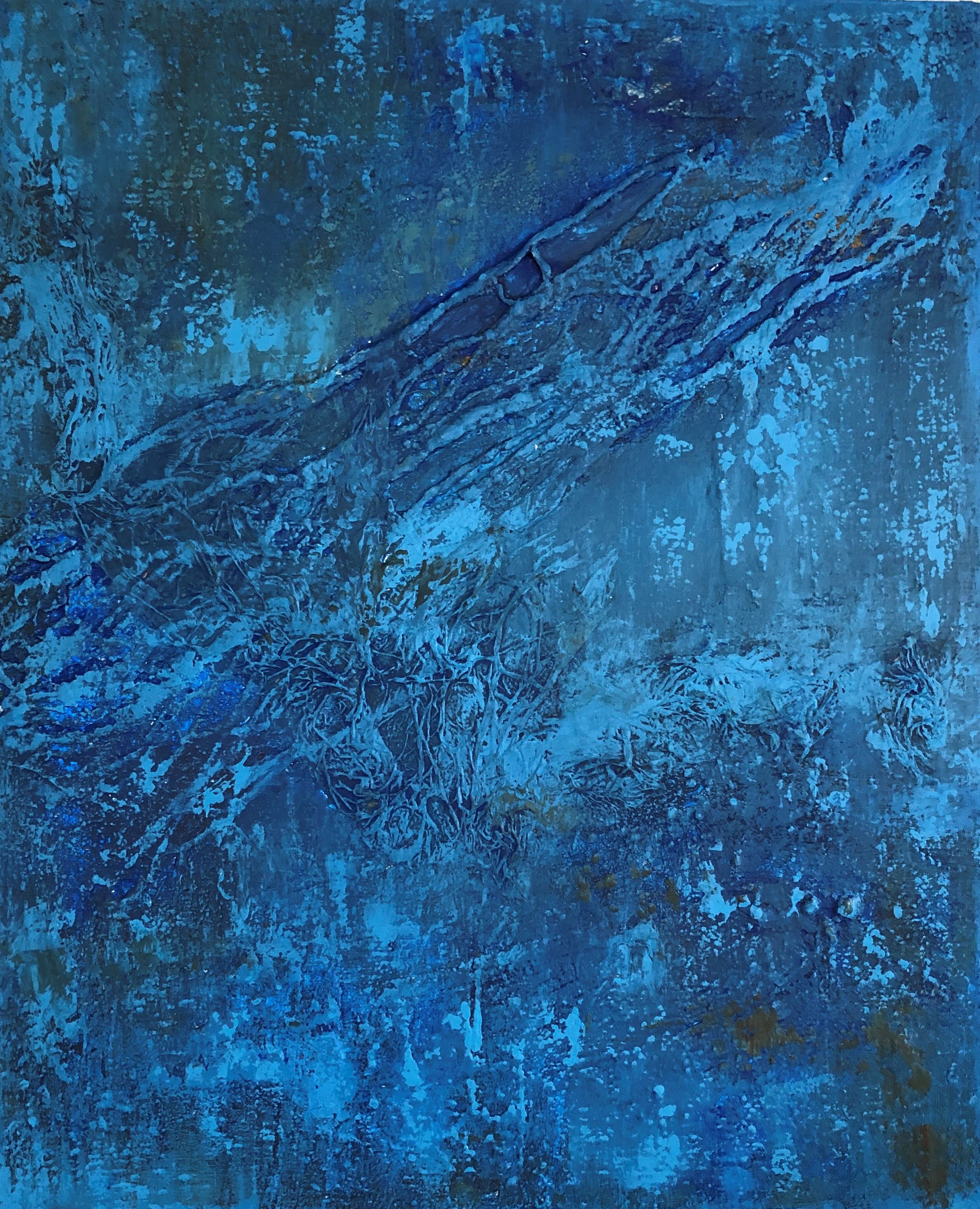 Mixed Media Blauw