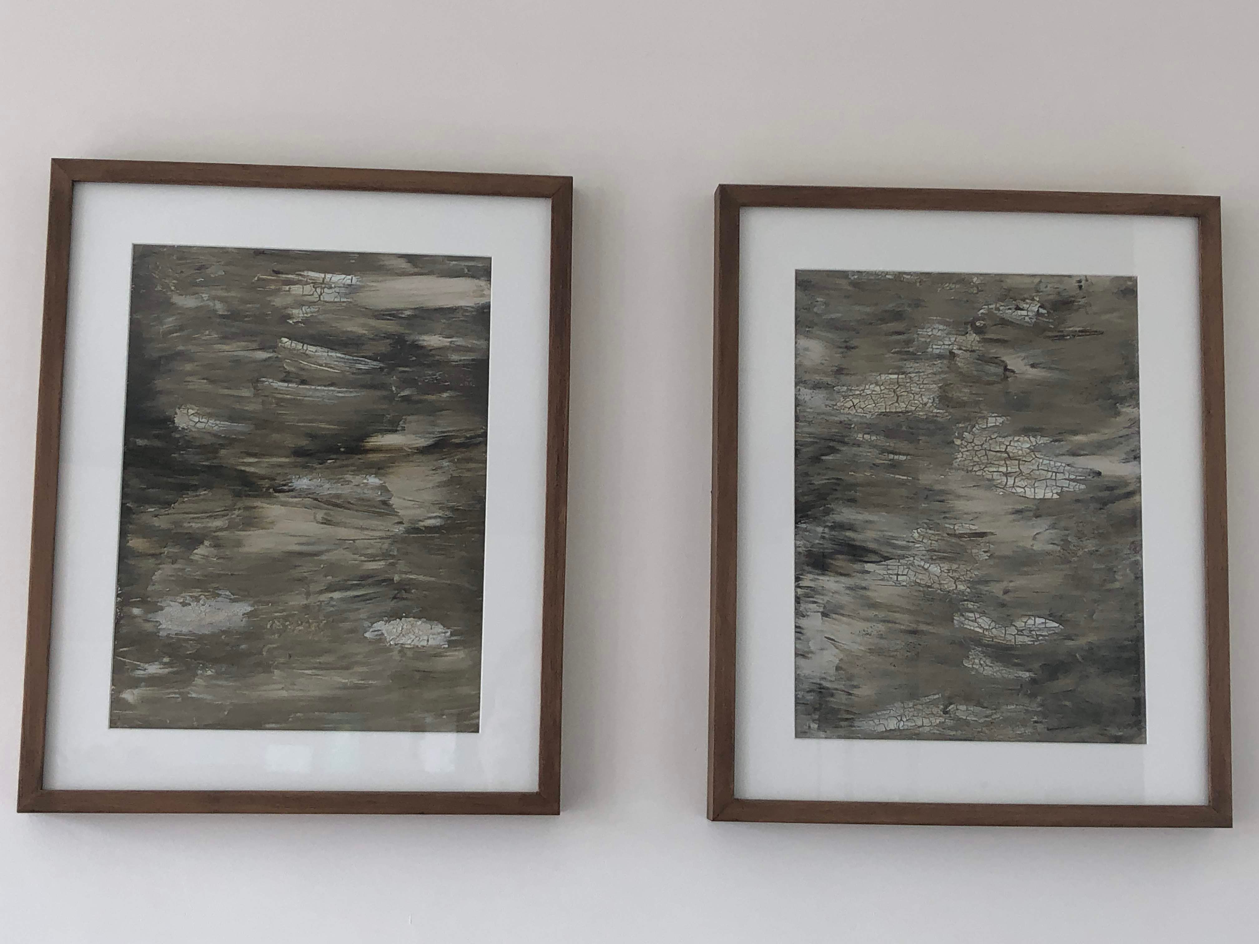 Tweeluik op acrylpapier