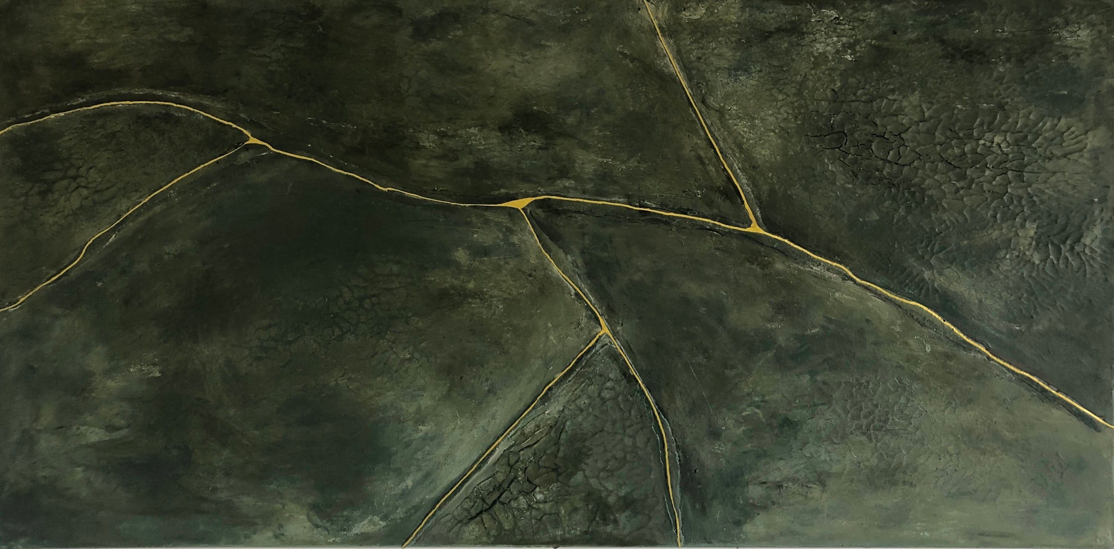 Kintsugi groen en goud