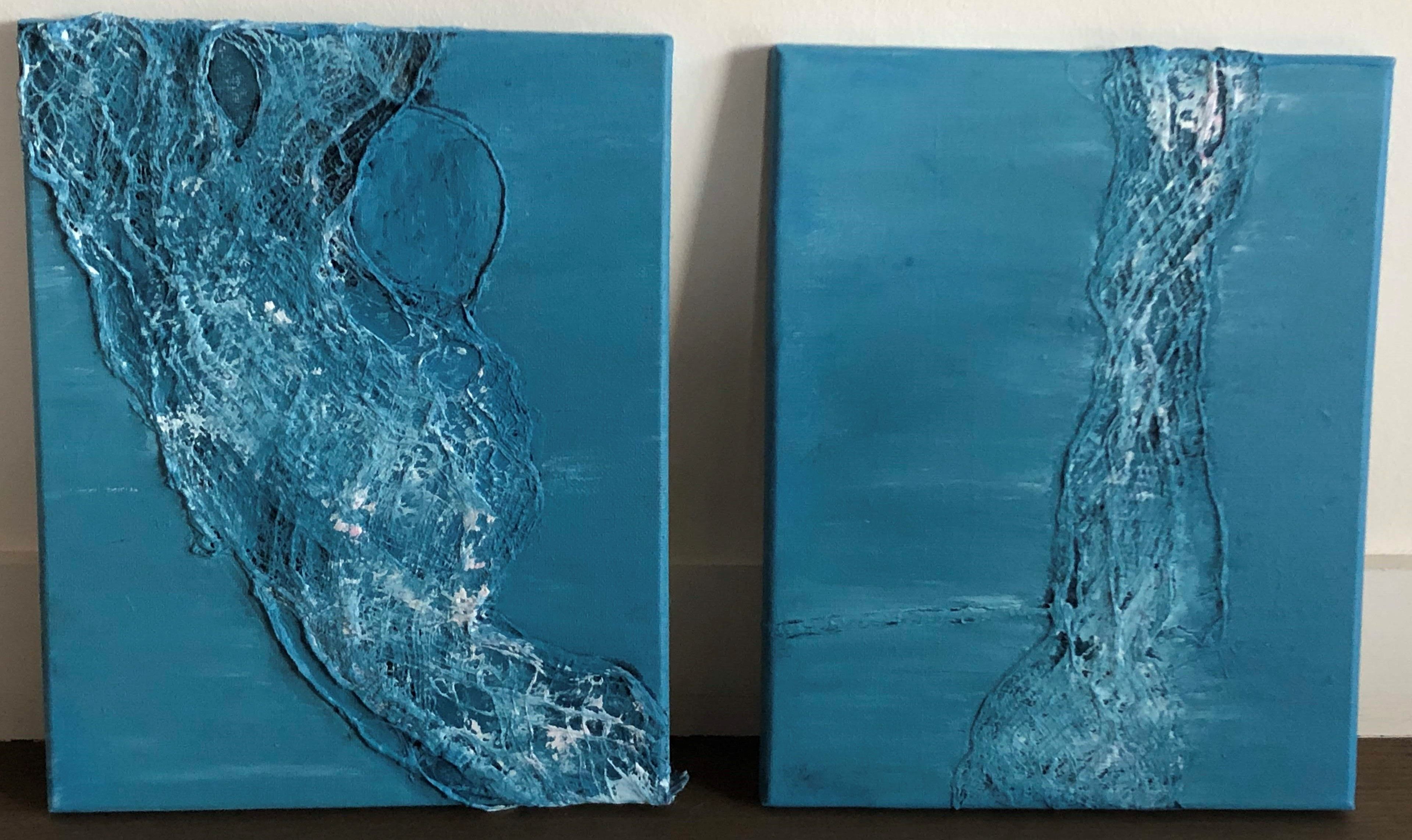 Duo blauw-wit moerbei