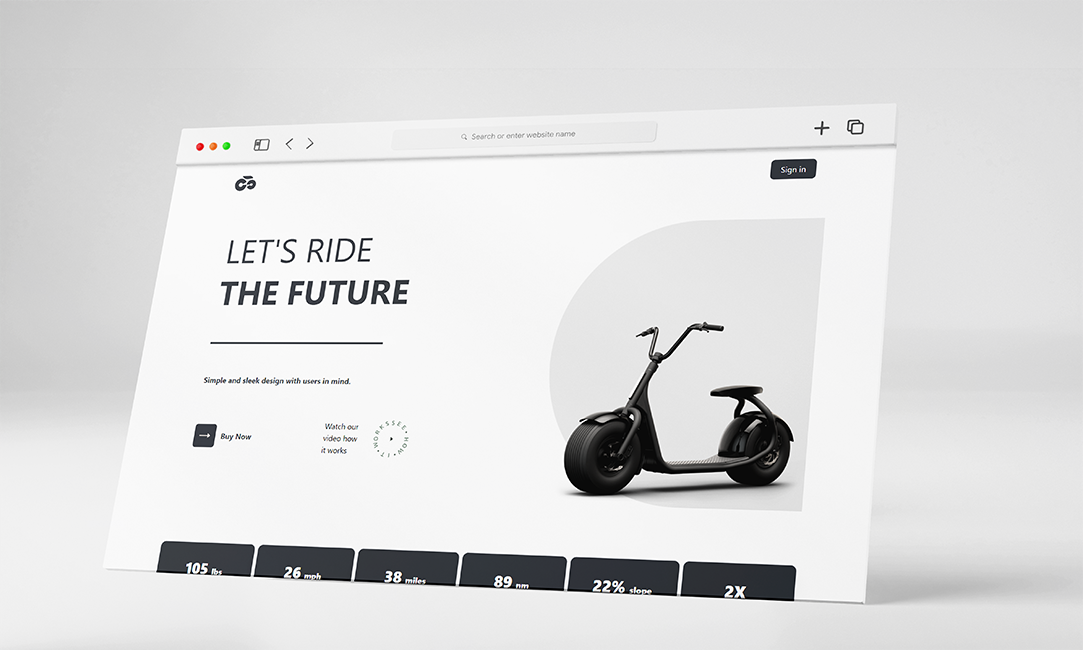 E-scooter Marketing Website