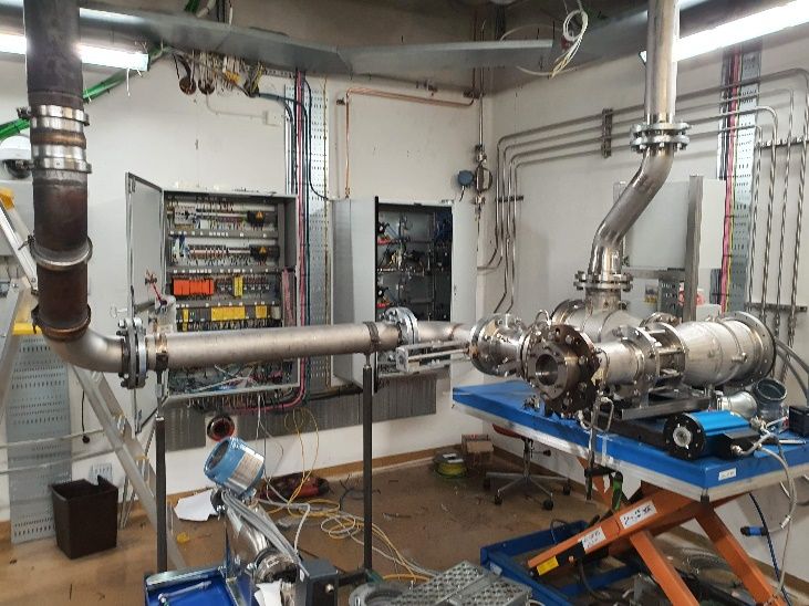 Double combustor test rig installed at the Malmö test facility