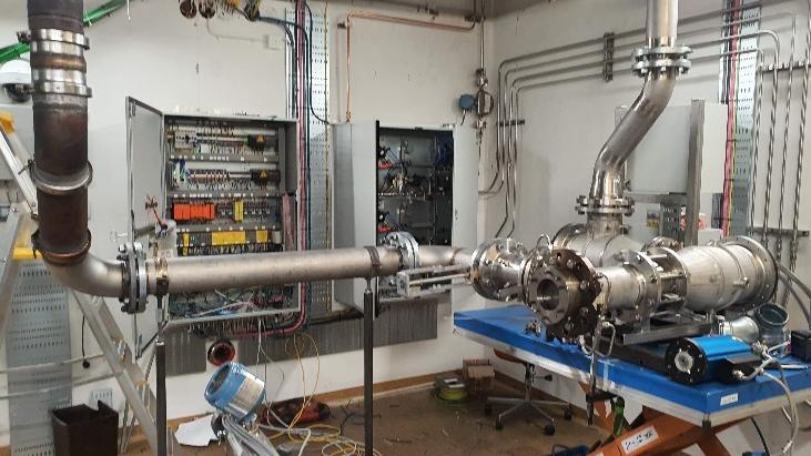 Double combustor test rig installed at the Malmö test facility
