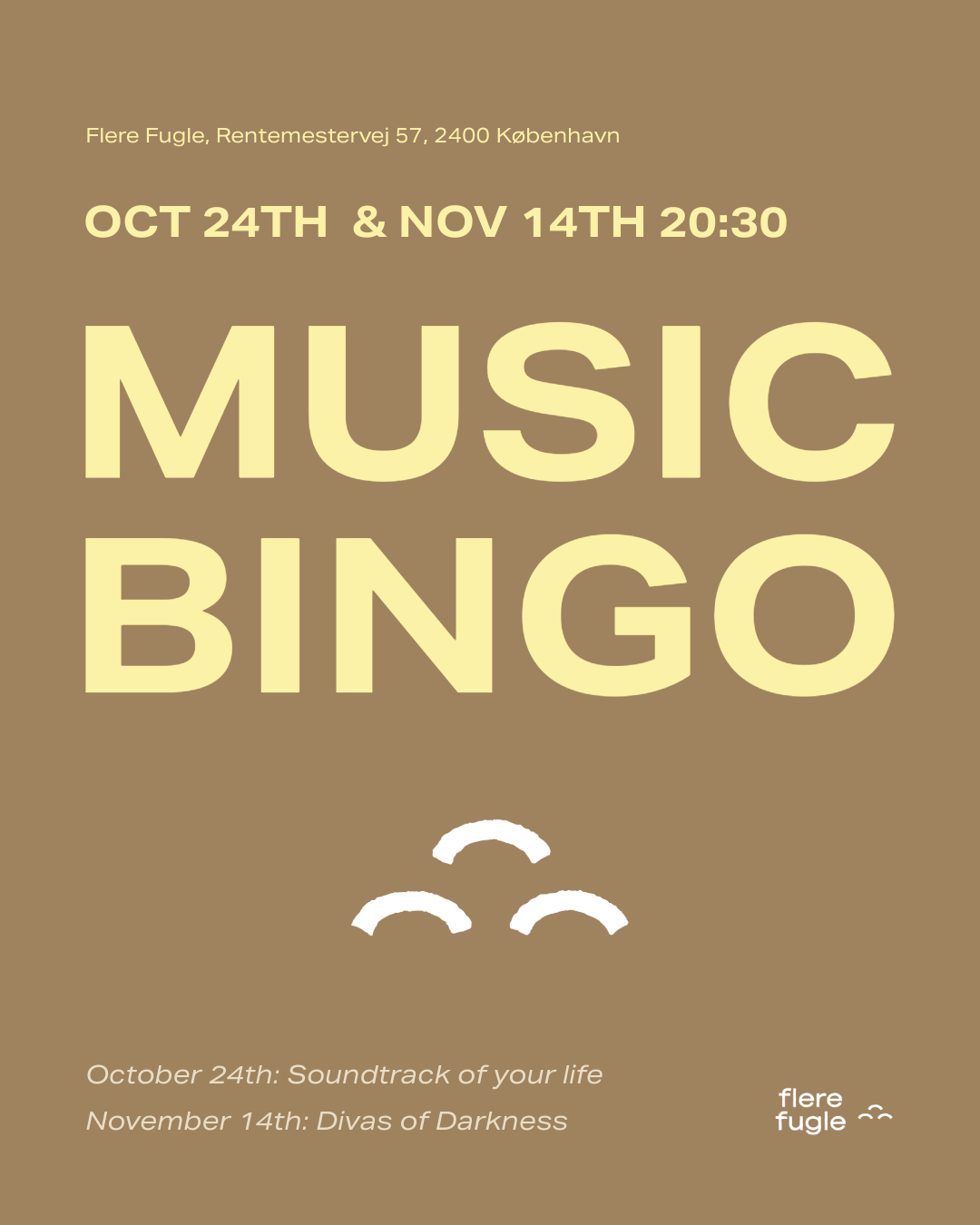 Music Bingo: Divas of Darkness