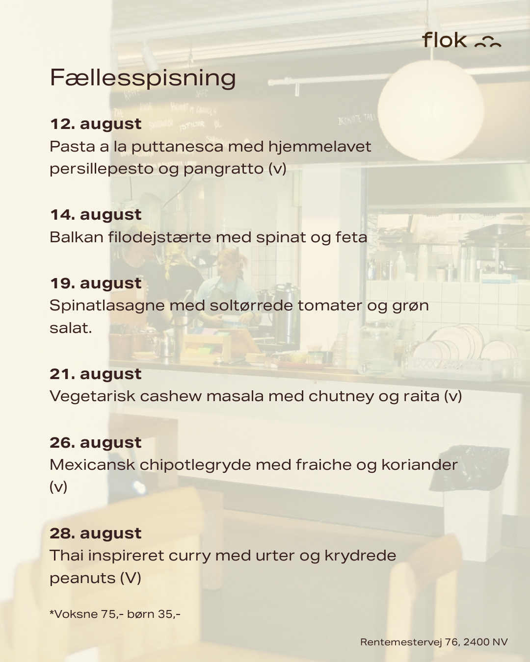 Fællesspisning på FLOK