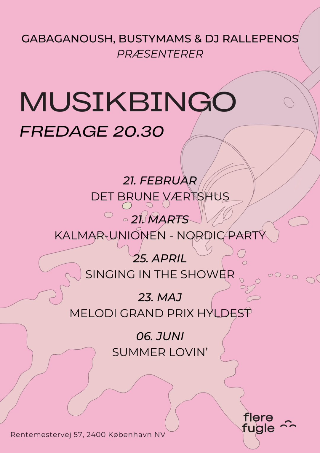 Musikbingo: Kalmar-unionen - Nordic party