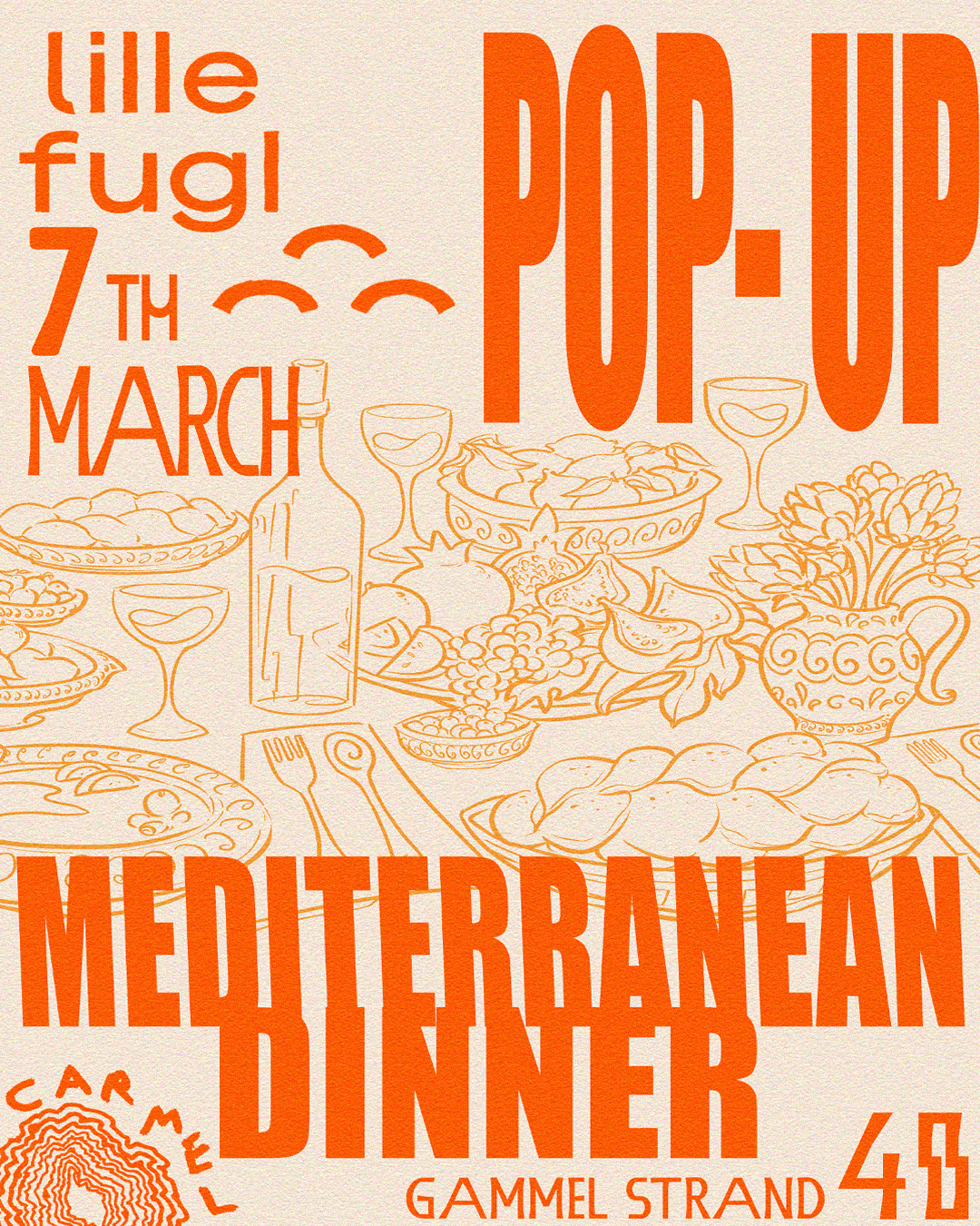 Carmel Pop-up: Mediterranean dinner