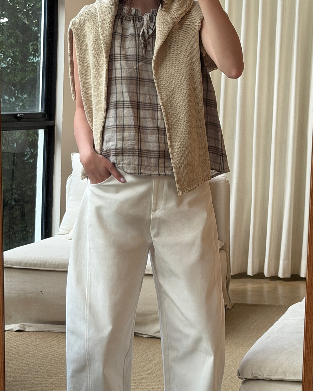 Paloma Trousers | Women's Barrel Leg Trousers | Cotton Tencel