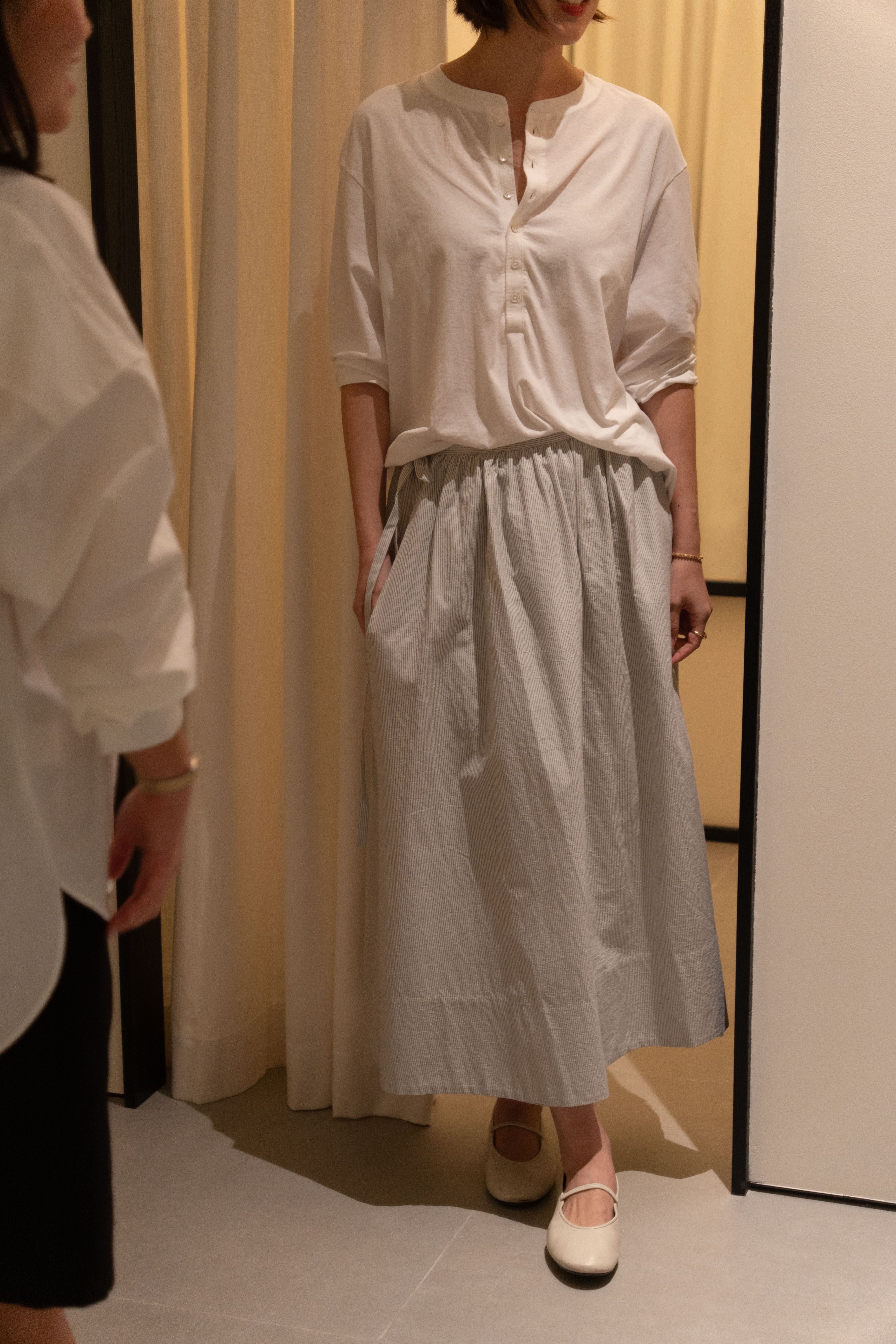 ABOVE, S-T-H Villa Henley and Wrap Skirt