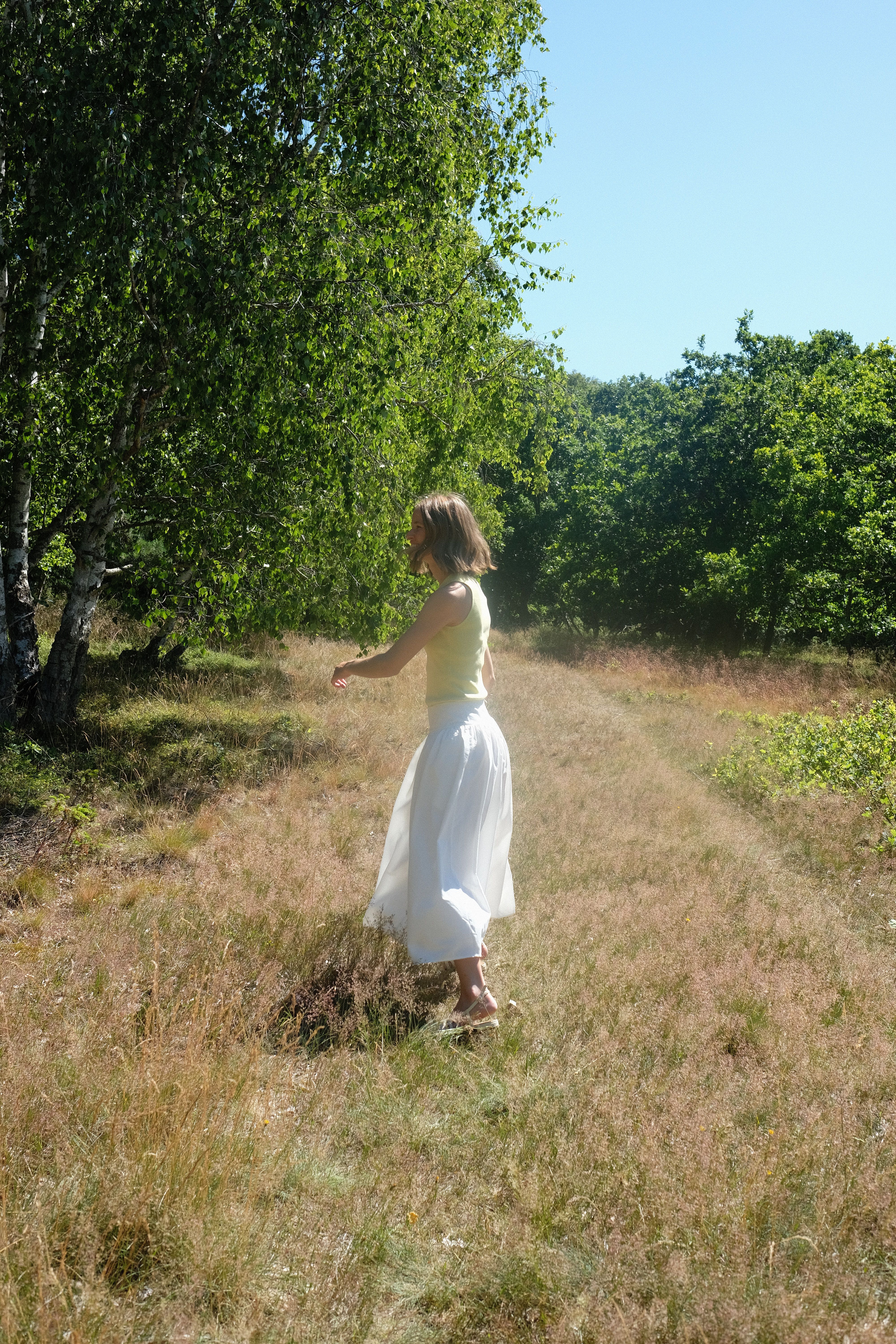 ABOVE, Andrea wearing S-T-H Park Tank & Ballet Skirt