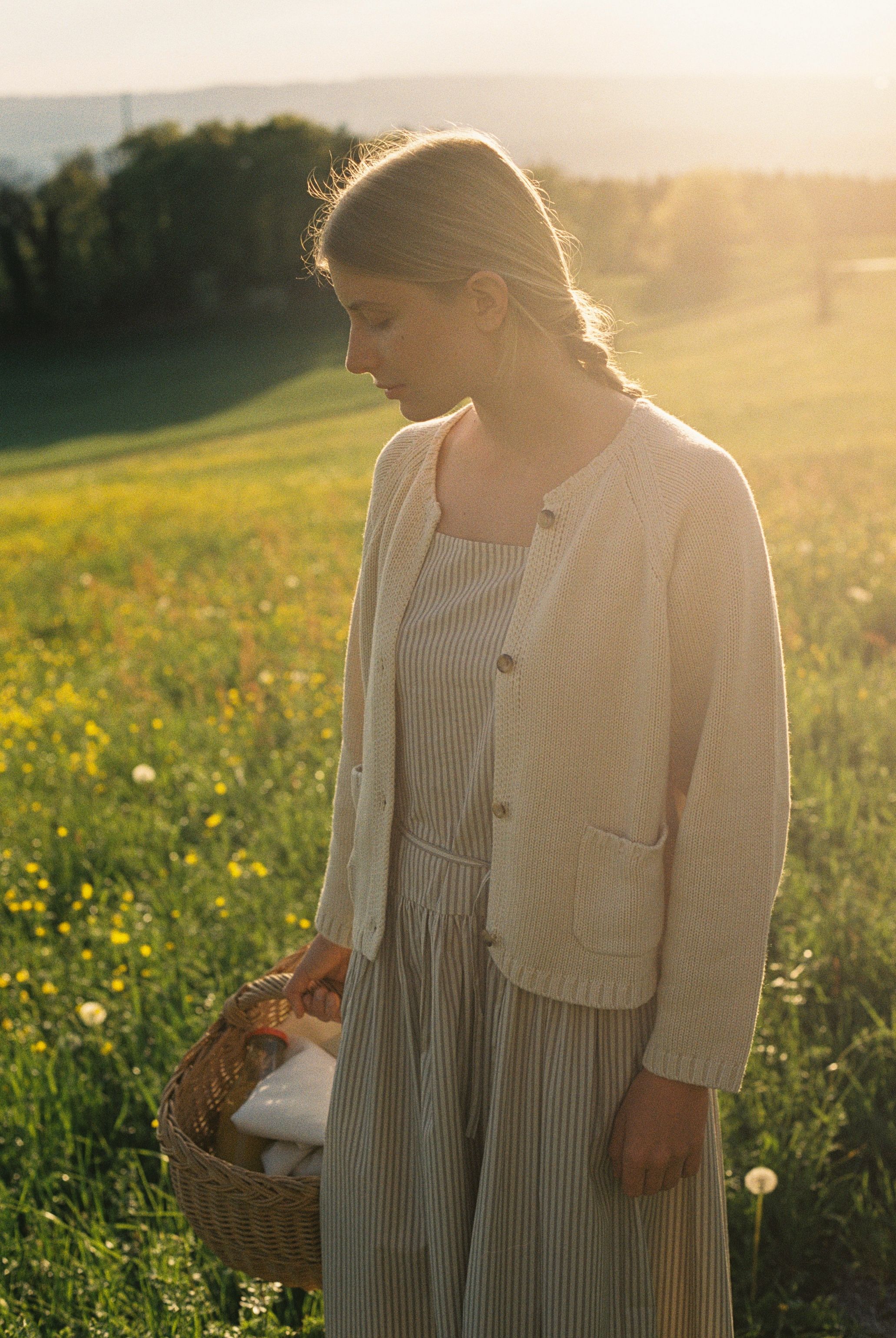 ABOVE, S-T-H Pier Dress worn with Cove Cardigan