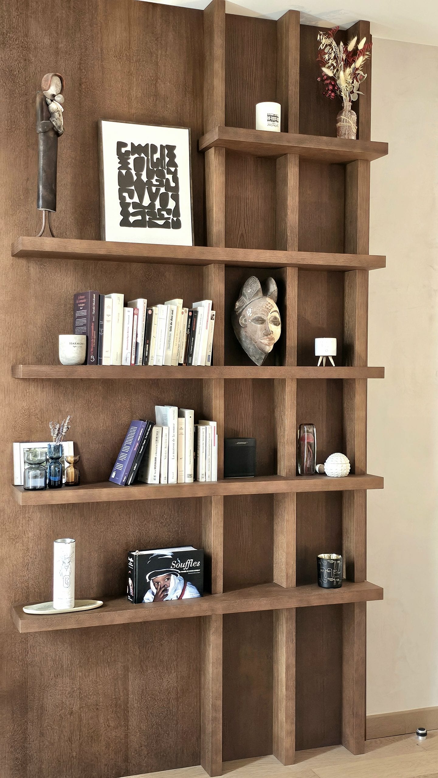 Salines, Le Pouliguen — bibliothèque, rénovation d'appartement par Créa'Home