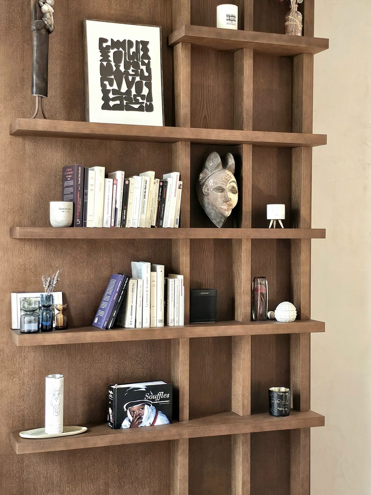 Salines, Le Pouliguen — bibliothèque, rénovation d'appartement par Créa'Home