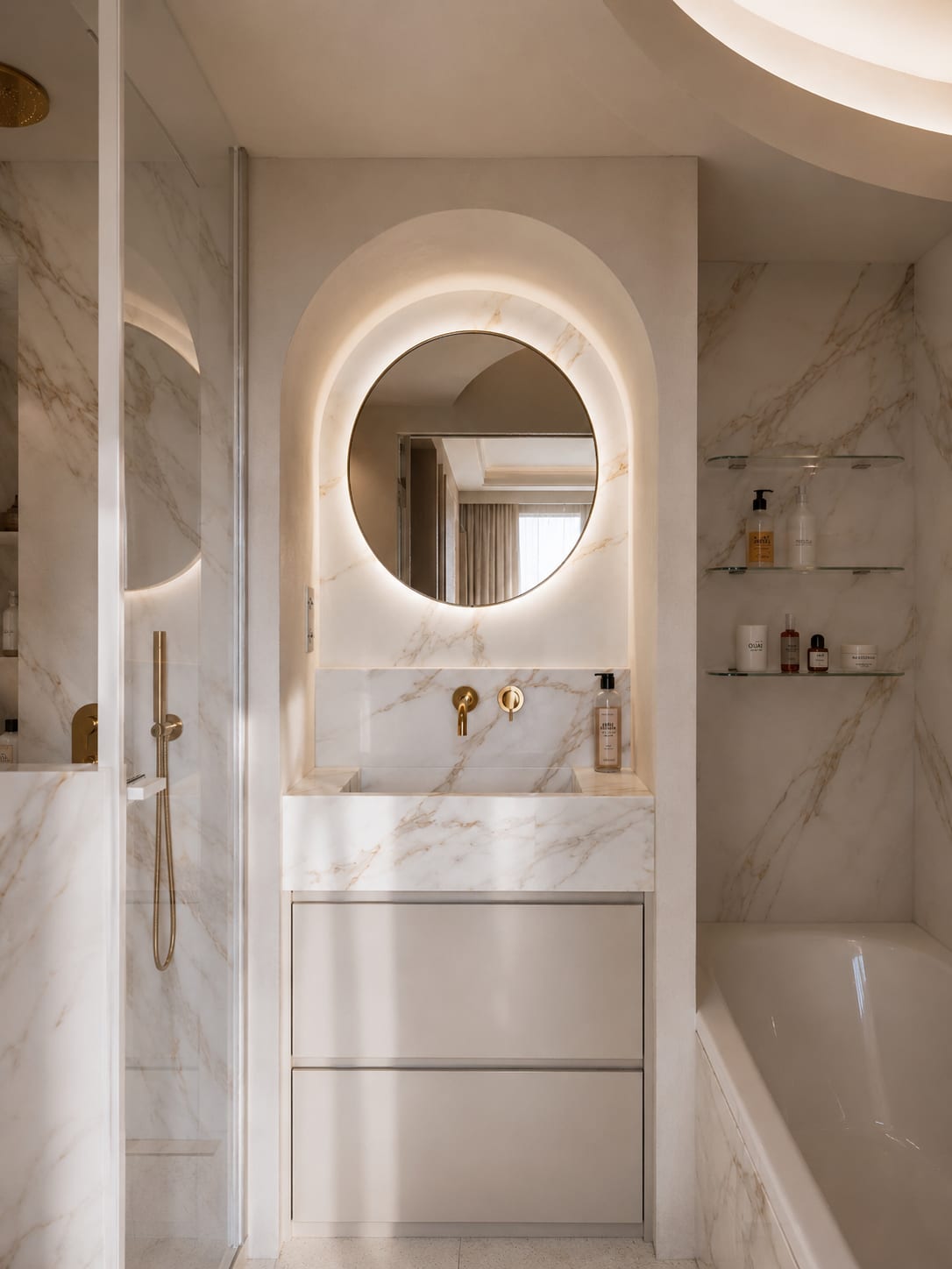 Wagram, Paris — salle de bain, rénovation d'appartement par Créa'Home