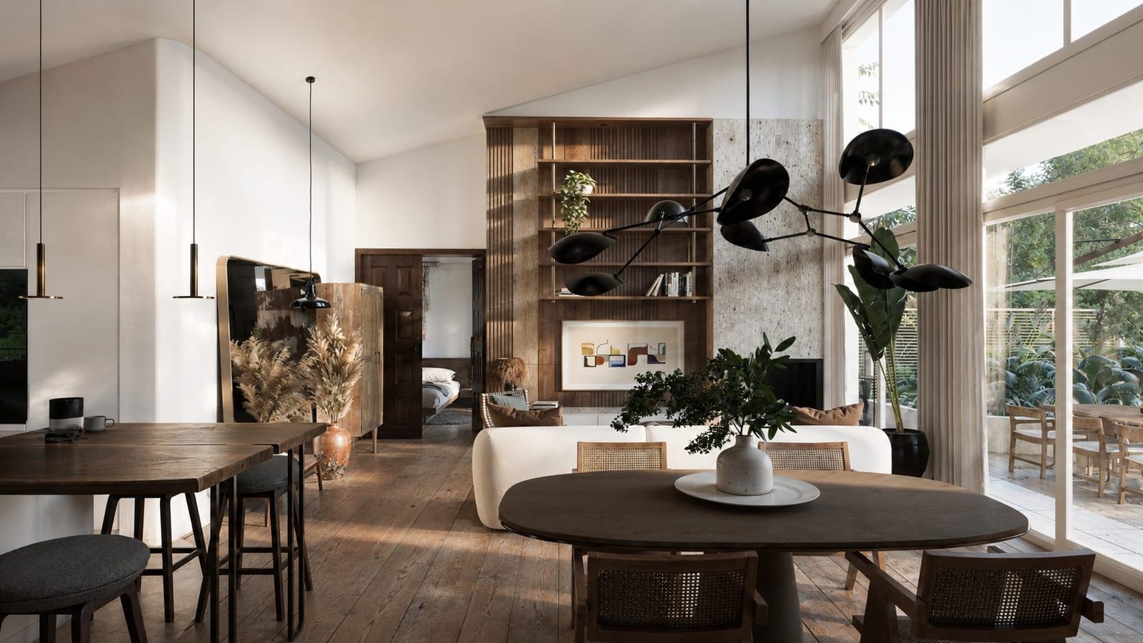 Villa Benoit — séjour, rénovation de villa par Créa'Home