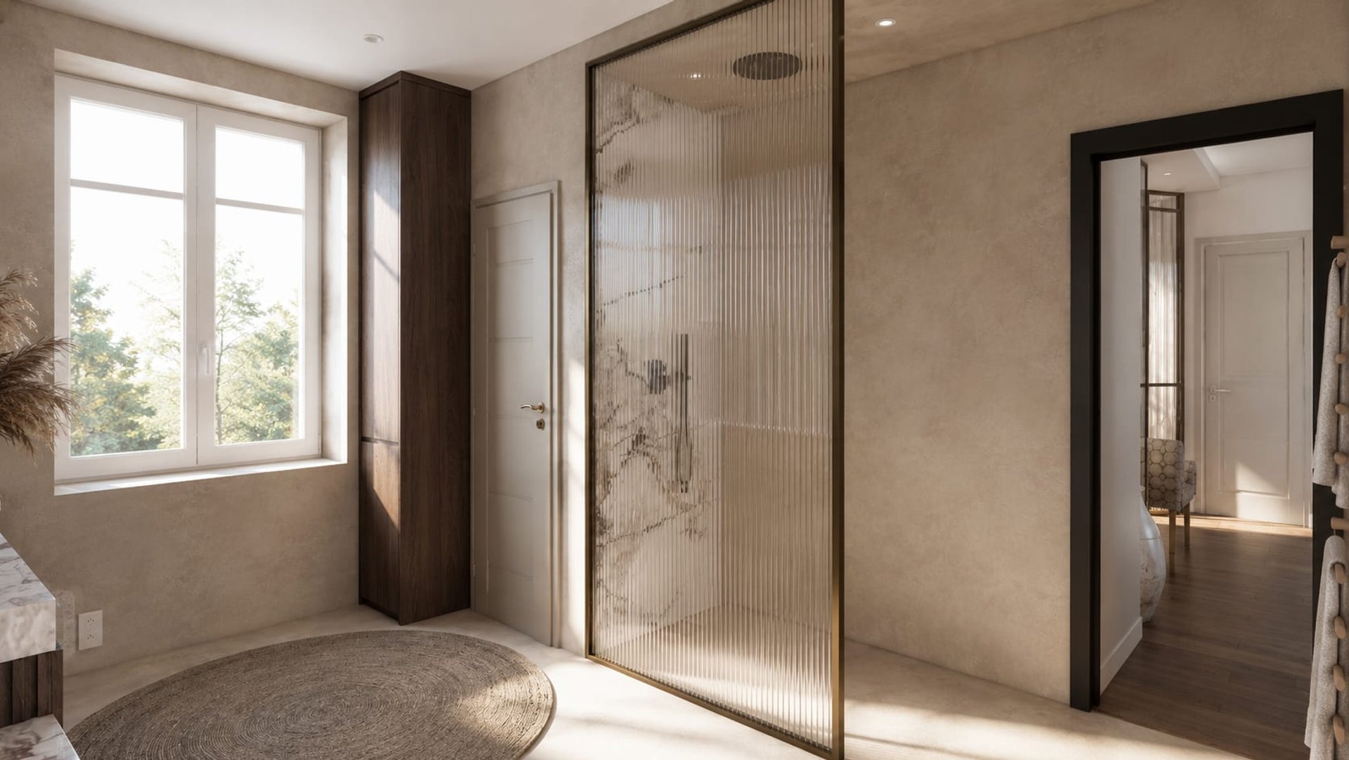 Rue du Temple, Paris — salle de bain, rénovation d'appartement par Créa'Home