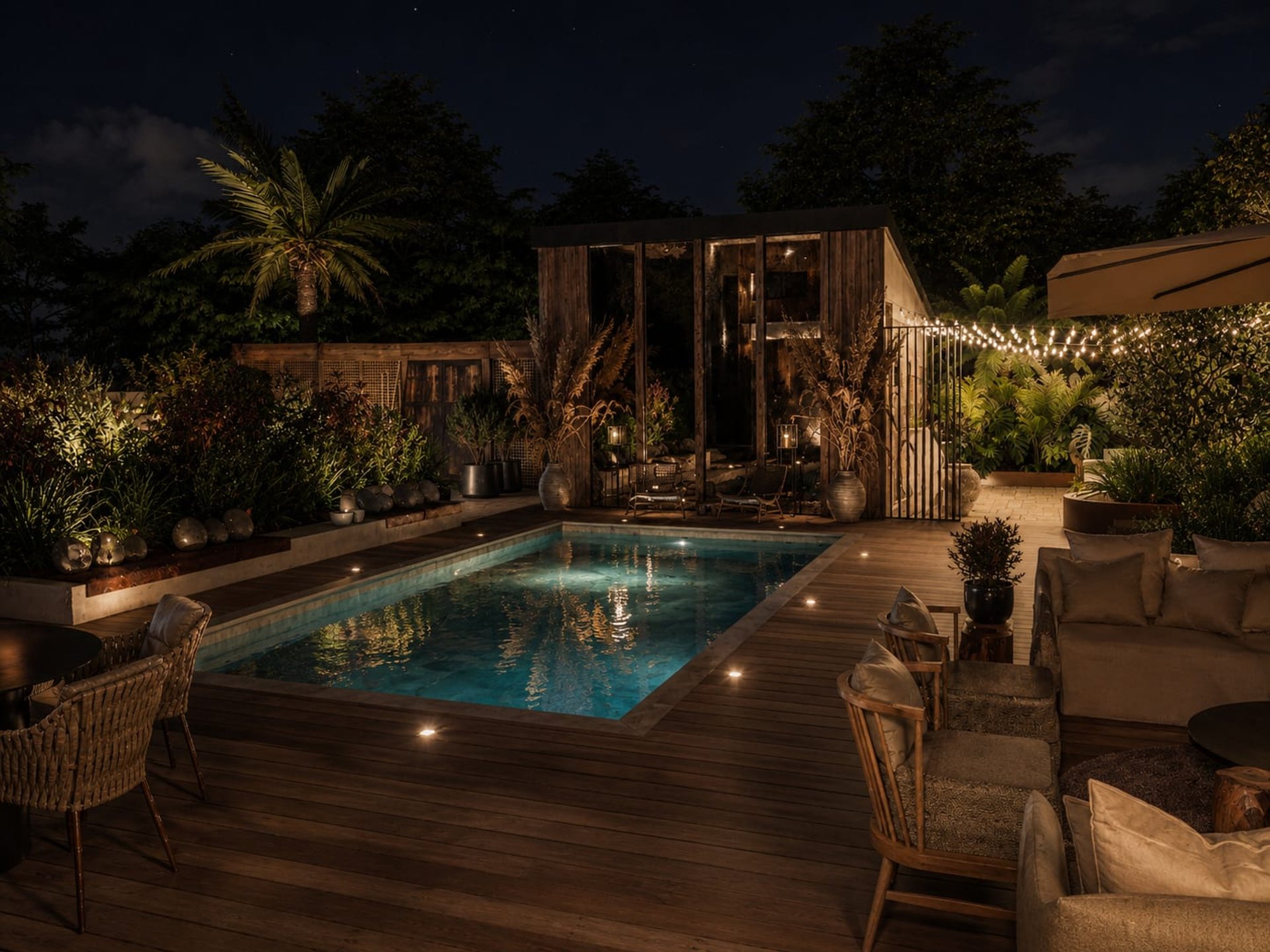 Villa Kerquessaud, La Baule — piscine, rénovation de villa par Créa'Home