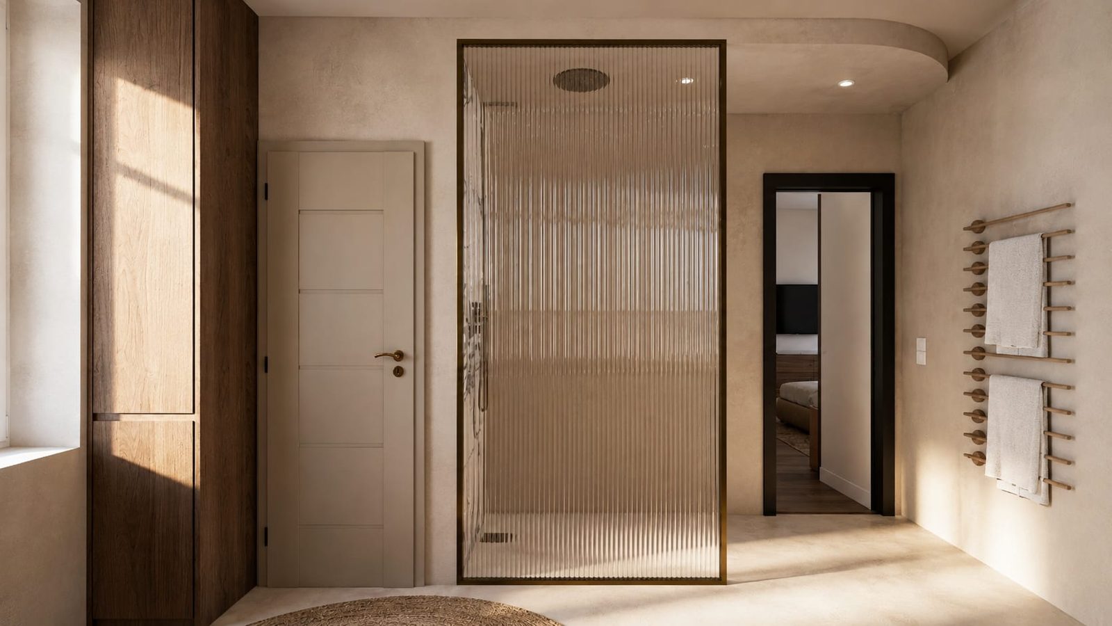 Rue du Temple, Paris — salle d'eau, rénovation d'appartement par Créa'Home