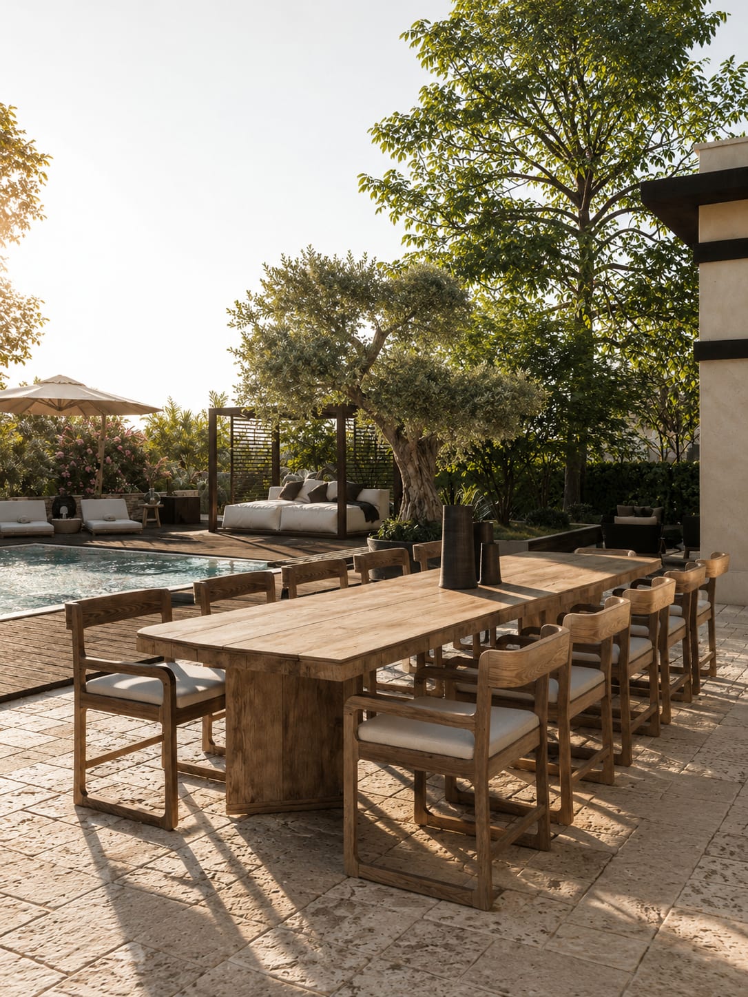 Villa Eden — terrasse, rénovation de villa par Créa'Home