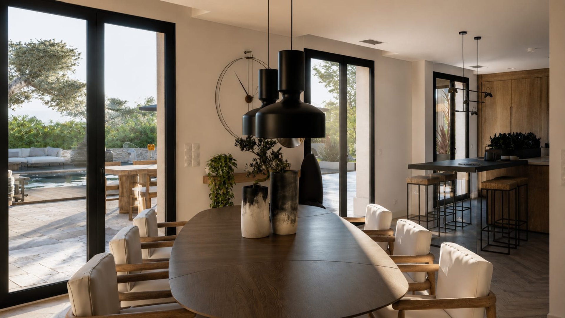 Villa Eden — séjour, rénovation de villa par Créa'Home