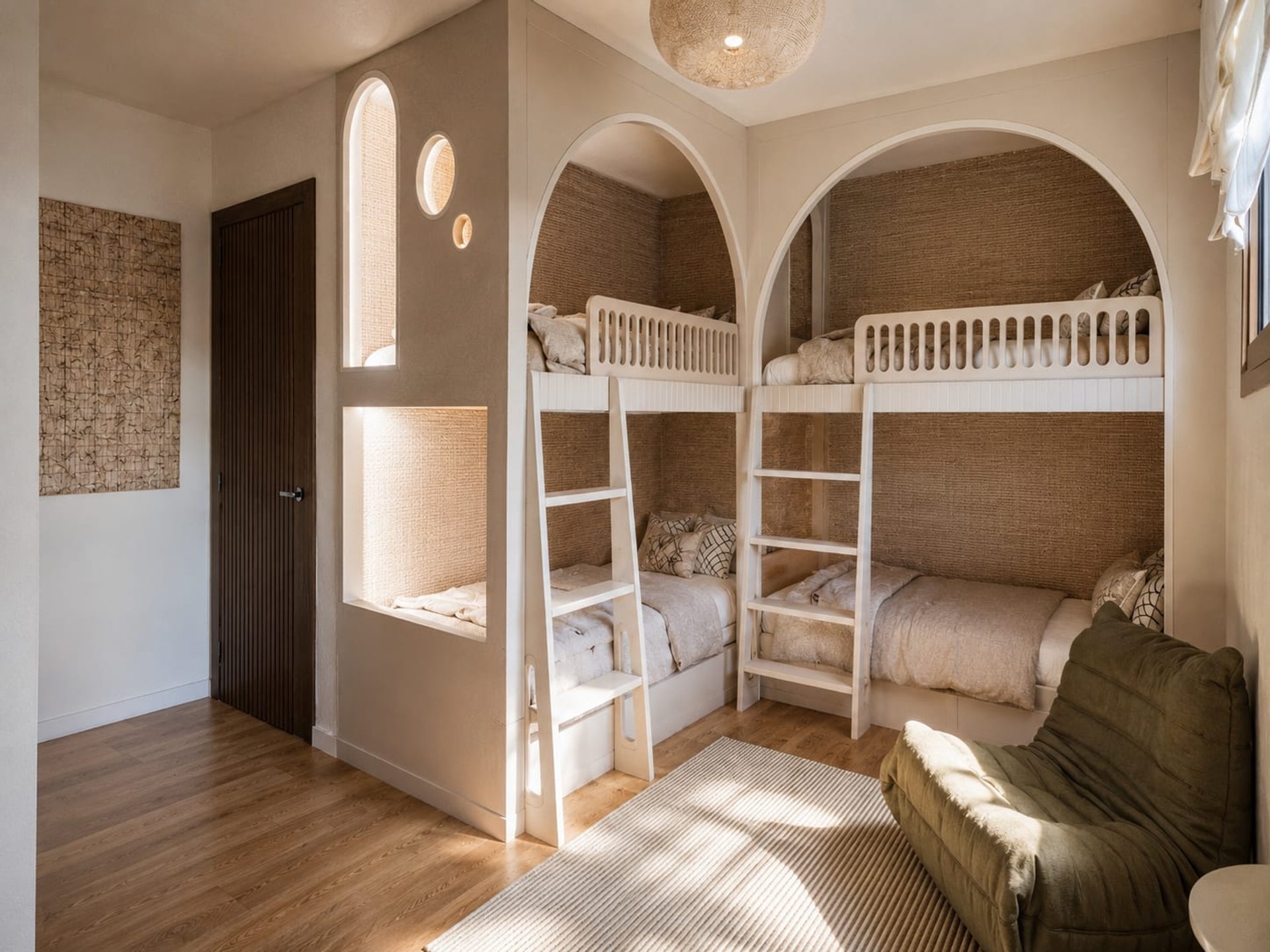 Villa Kerquessaud, La Baule — chambre d'enfant, rénovation de villa par Créa'Home