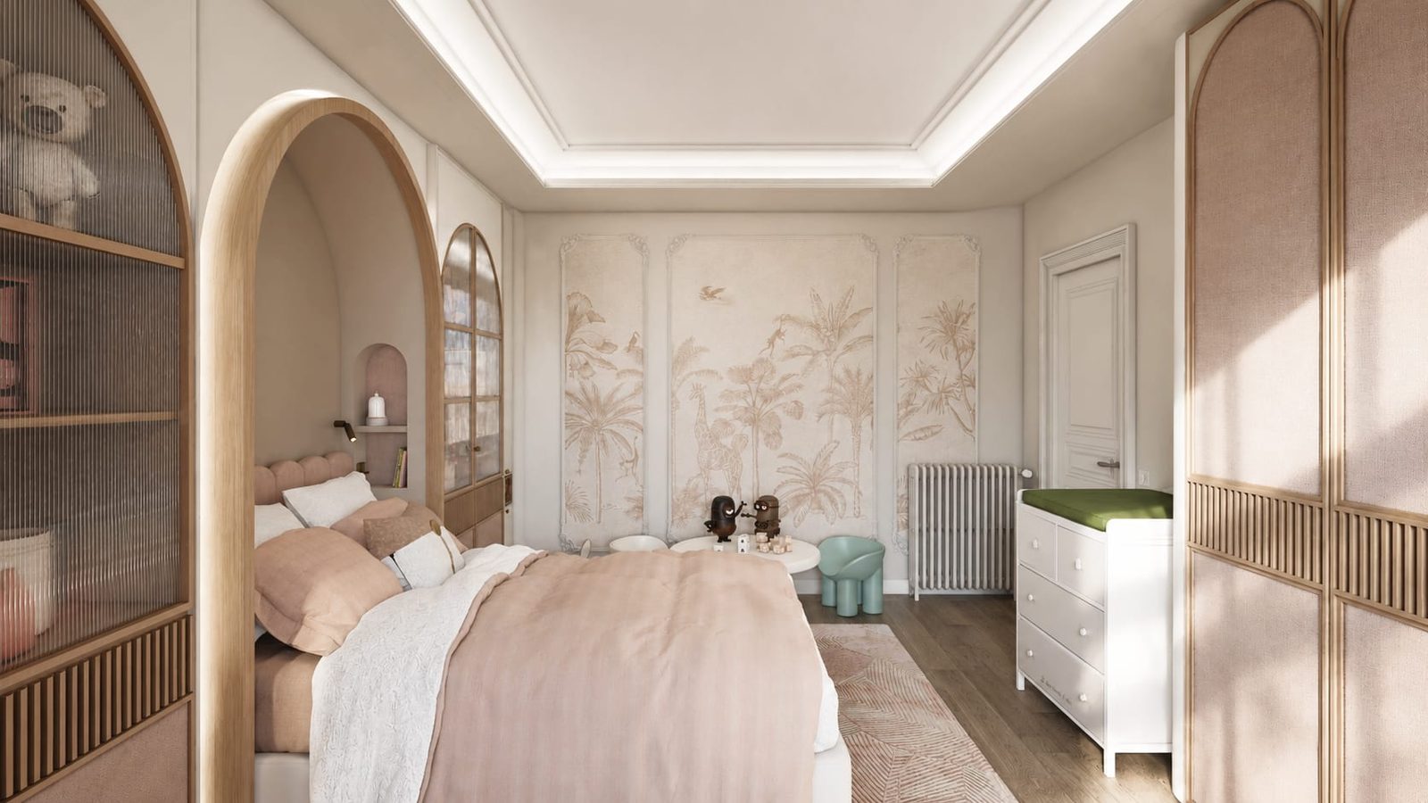 Rue du Temple, Paris — chambre d'enfant, rénovation d'appartement par Créa'Home
