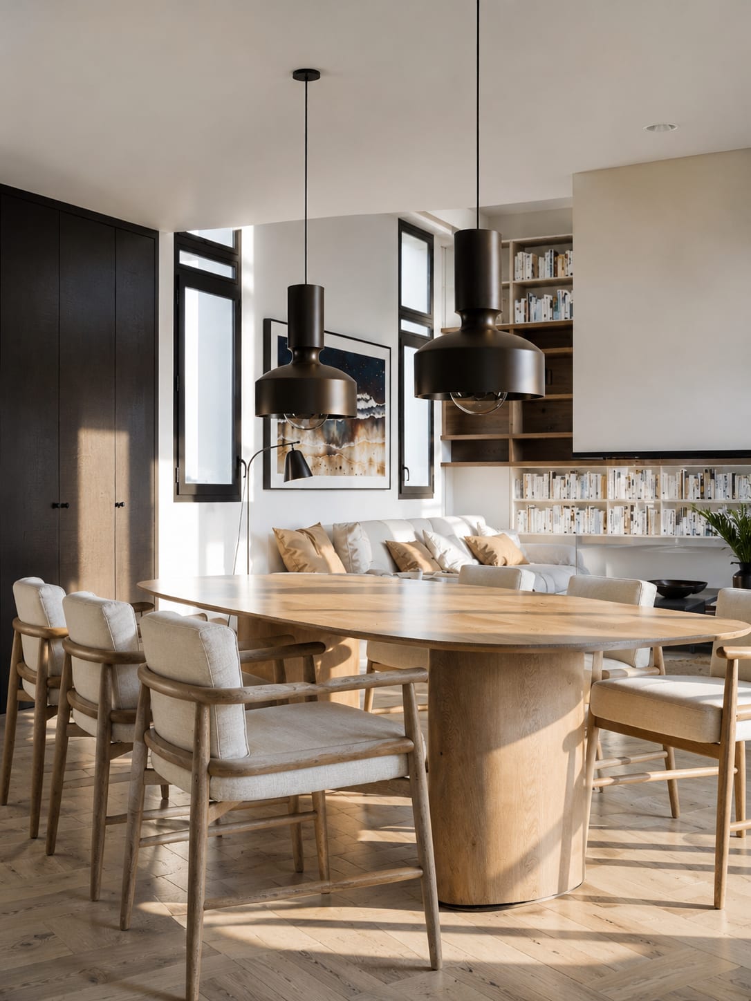Villa Eden — salle à manger, rénovation de villa par Créa'Home