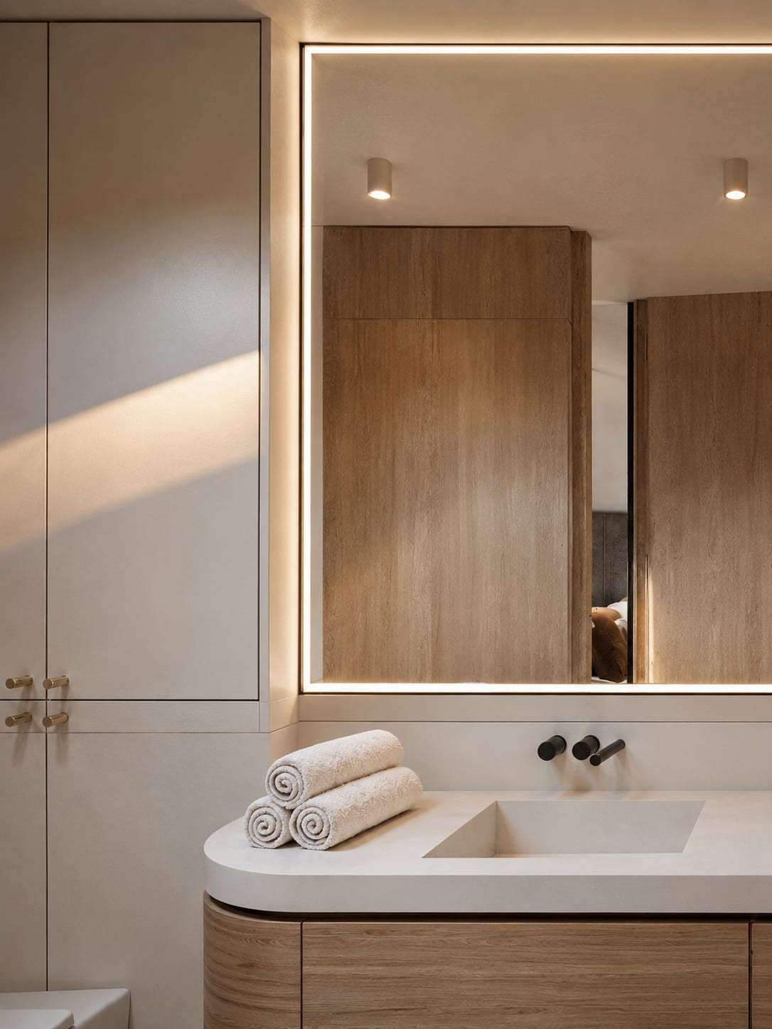 Auguste Mounié — salle de bain, rénovation d'appartement par Créa'Home