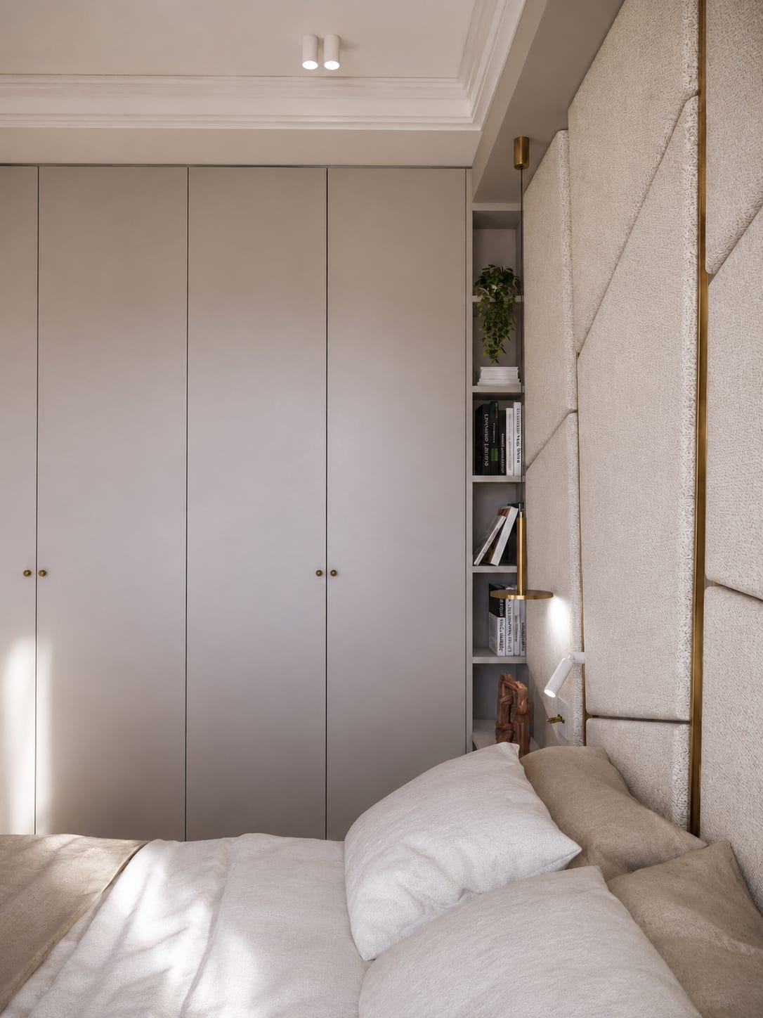 Wagram, Paris — chambre, rénovation d'appartement par Créa'Home