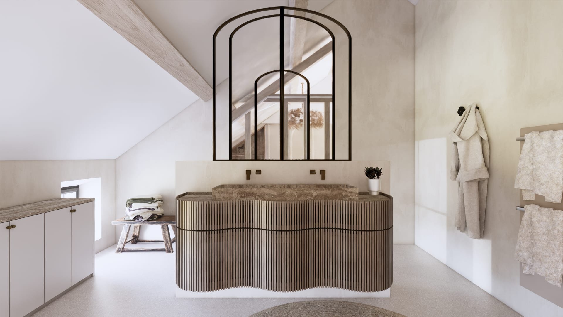 Saint-Sulpice — salle de bain, rénovation de maison par Créa'Home