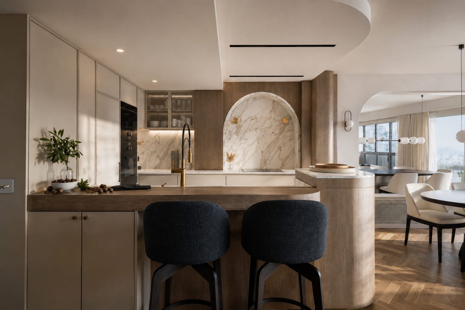Wagram, Paris — cuisine, rénovation d'appartement par Créa'Home