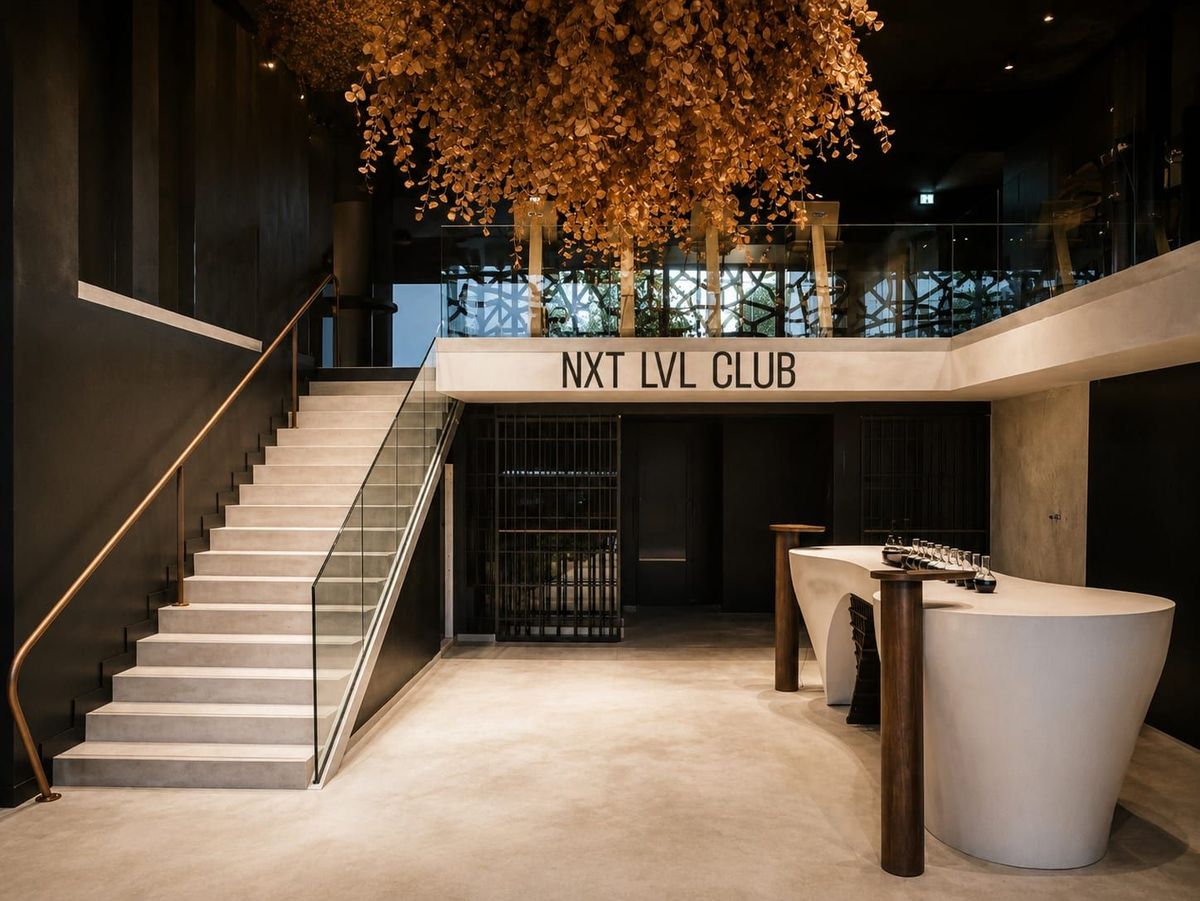 Salle de sport NXT LVL Club — architecture intérieure Créa'Home