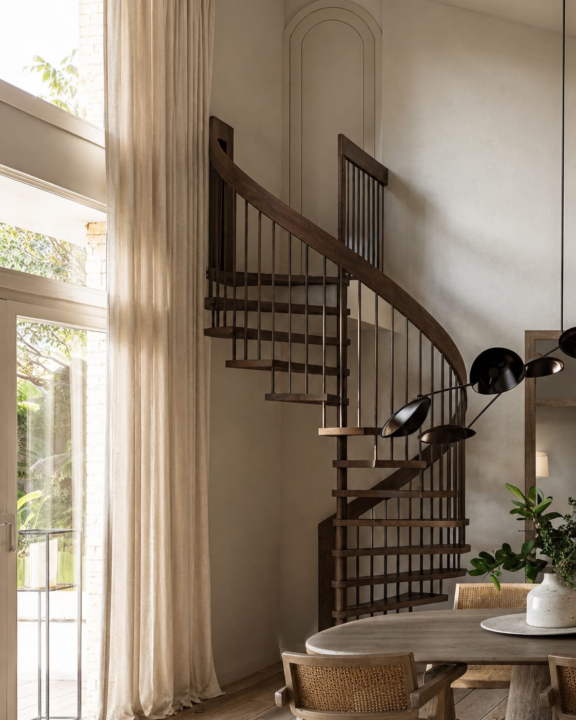 Villa Benoit — escalier, rénovation de villa par Créa'Home