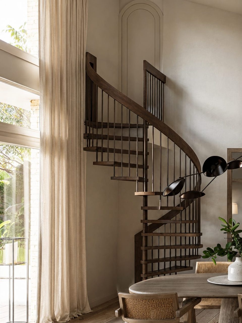 Villa Benoit — escalier, rénovation de villa par Créa'Home