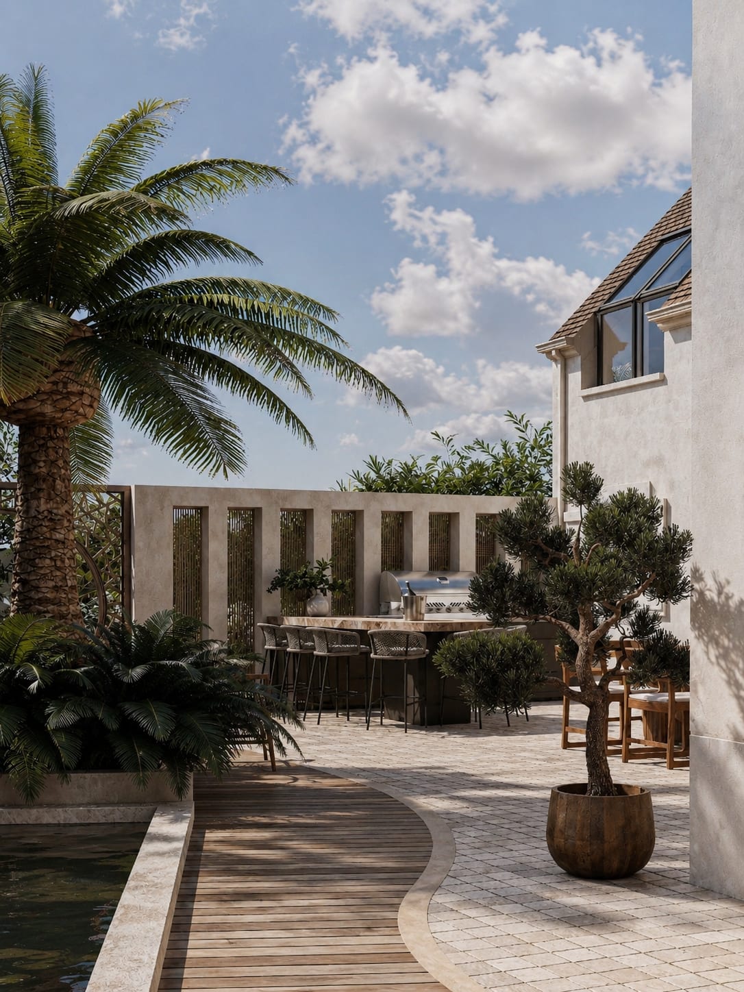 Clos Pecheret — extérieur, rénovation de villa par Créa'Home