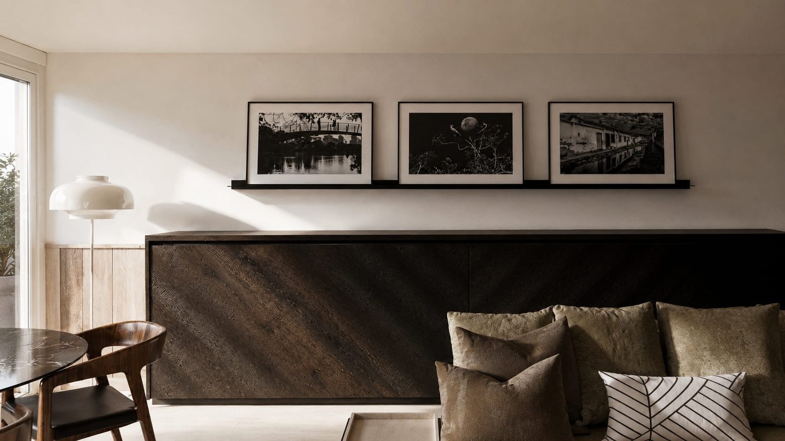 Auguste Mounié — salon, rénovation d'appartement par Créa'Home