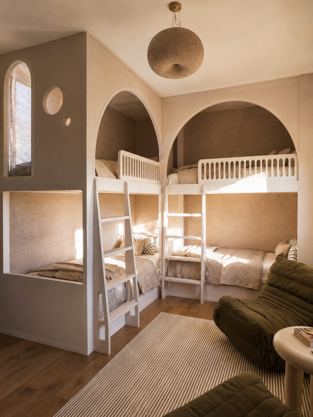 Villa Kerquessaud, La Baule — chambre d'enfant, rénovation de villa par Créa'Home