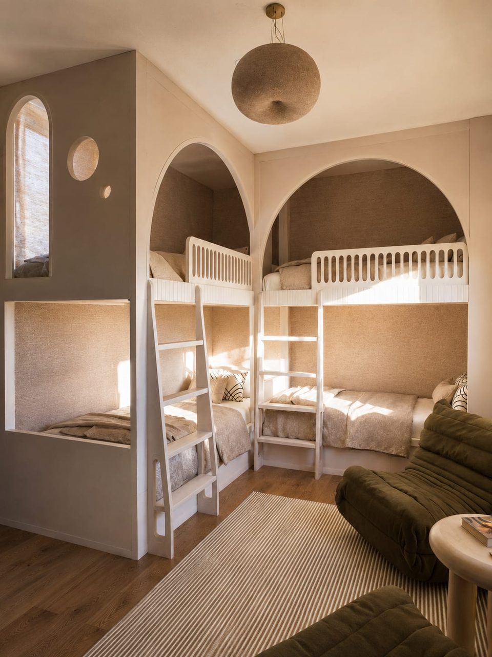 Villa Kerquessaud, La Baule — chambre d'enfant, rénovation de villa par Créa'Home