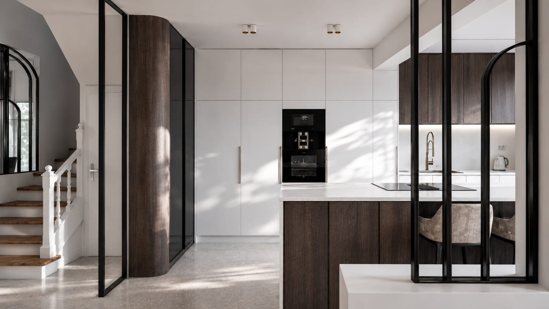 Villa Saint Maur — cuisine, rénovation de villa par Créa'Home