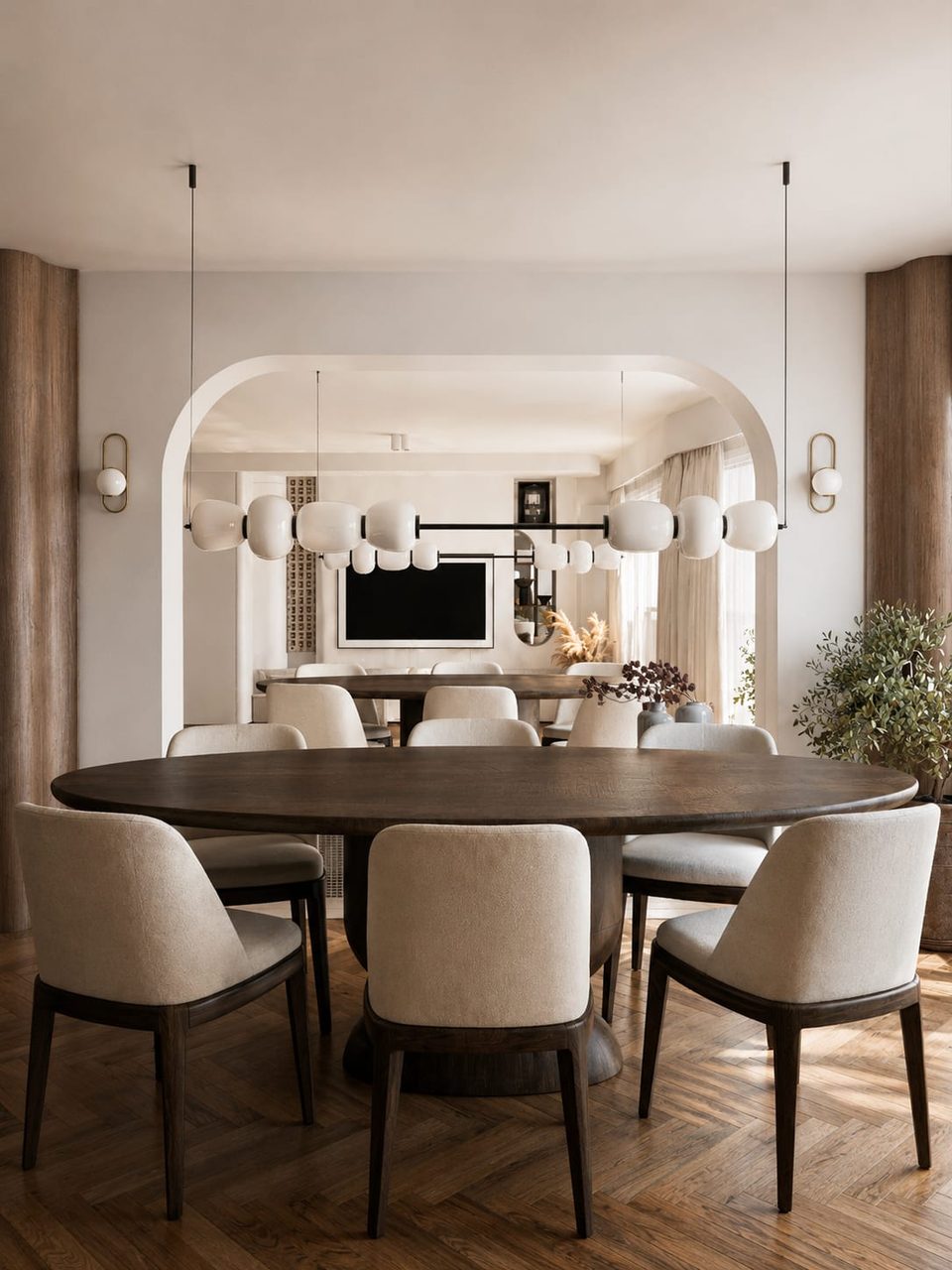 Wagram, Paris — salle à manger, rénovation d'appartement par Créa'Home