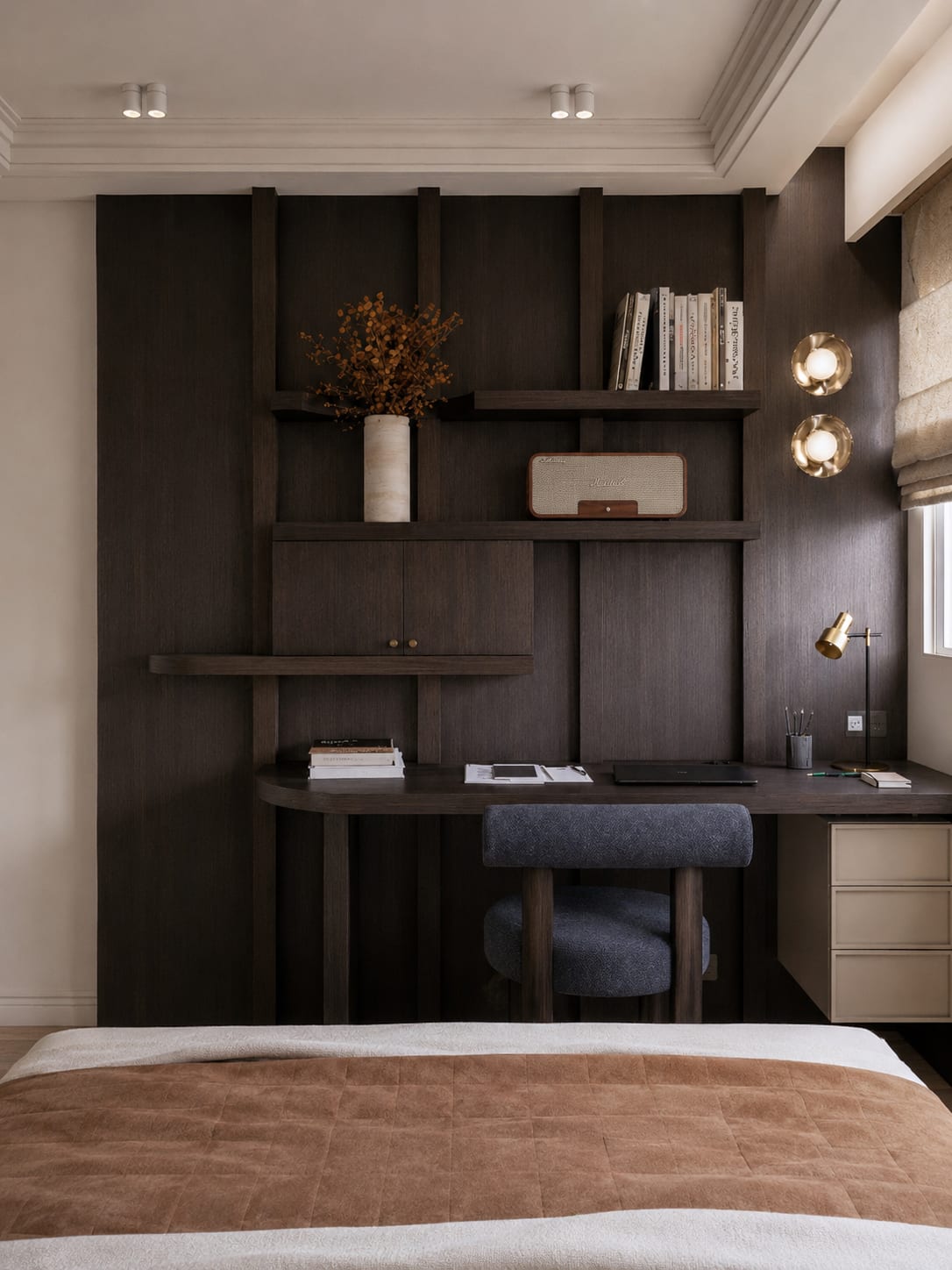 Wagram, Paris — bureau, rénovation d'appartement par Créa'Home