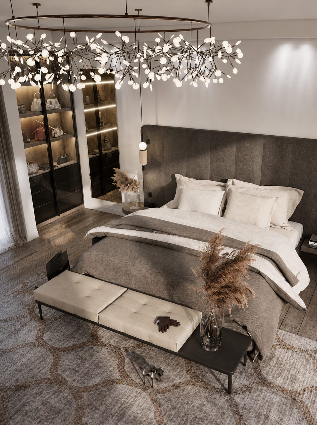Heracleum — chambre, rénovation d'appartement par Créa'Home
