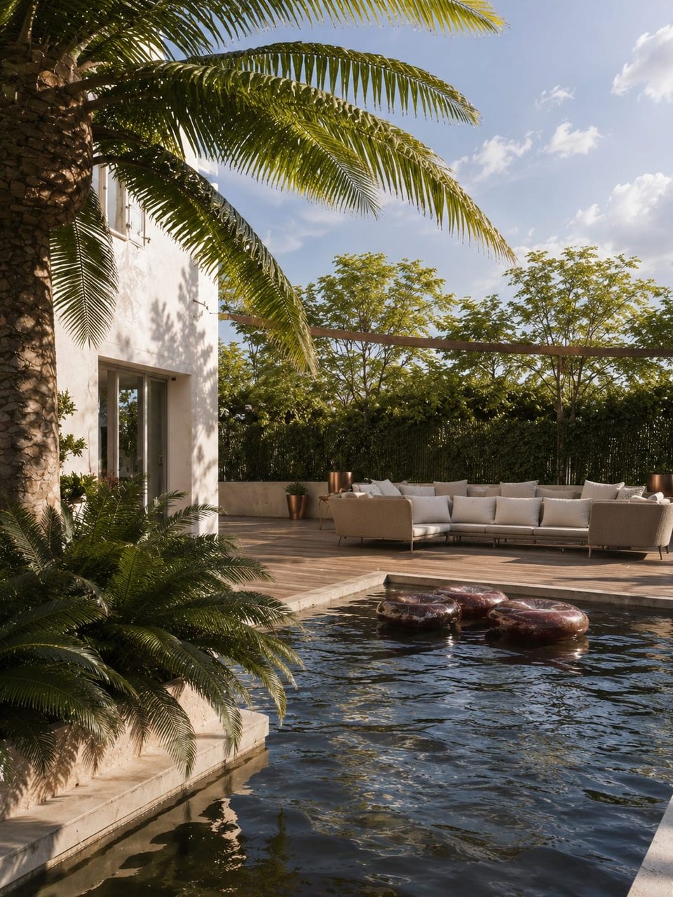 Clos Pecheret — piscine, rénovation de villa par Créa'Home