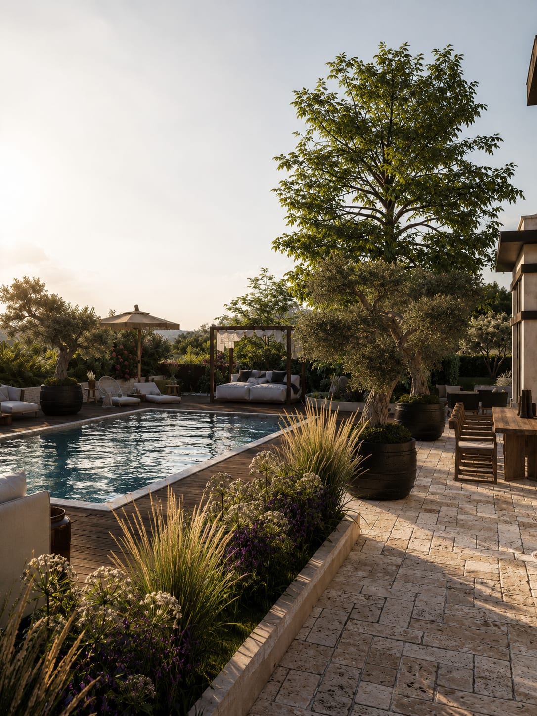 Villa Eden — piscine, rénovation de villa par Créa'Home