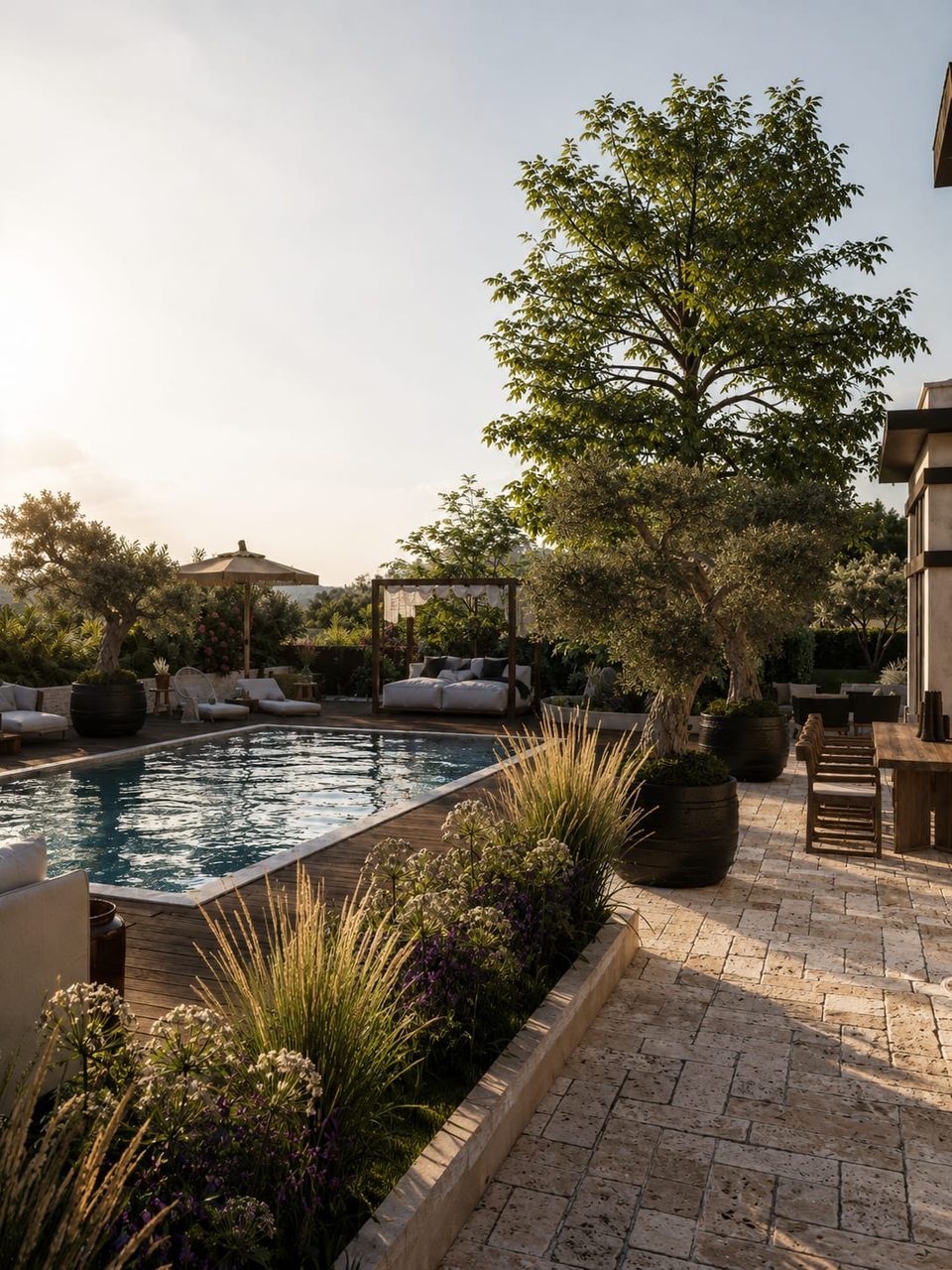 Villa Eden — piscine, rénovation de villa par Créa'Home
