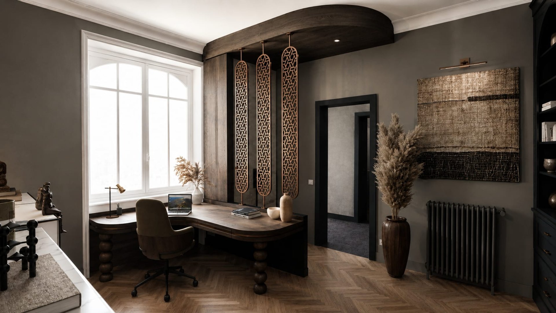 Rue du Temple, Paris — bureau, rénovation d'appartement par Créa'Home