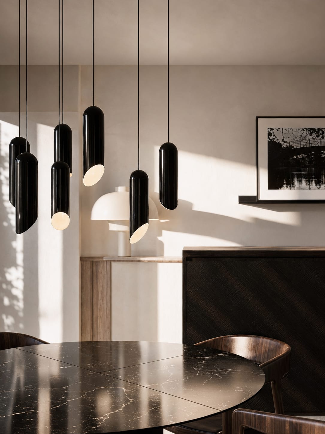 Auguste Mounié — salle à manger, rénovation d'appartement par Créa'Home