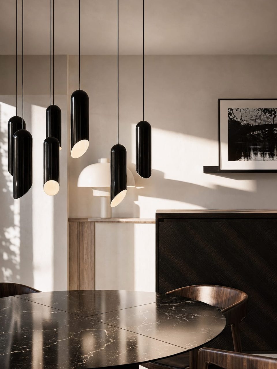 Auguste Mounié — salle à manger, rénovation d'appartement par Créa'Home