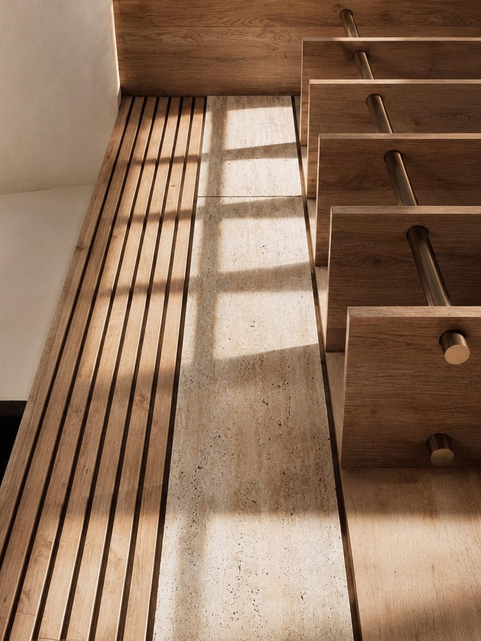 Villa Benoit — escalier, rénovation de villa par Créa'Home